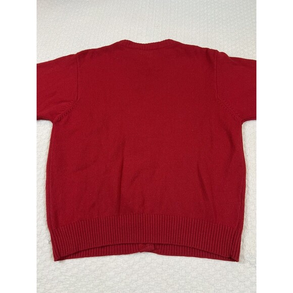 Vintage Pendleton Cardigan 100% Virgin Wool Sweater Preppy | Red | Women's Small - Picture 8 of 14